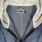 Y2K Yessica Denim Jacket Blue & White Cotton M