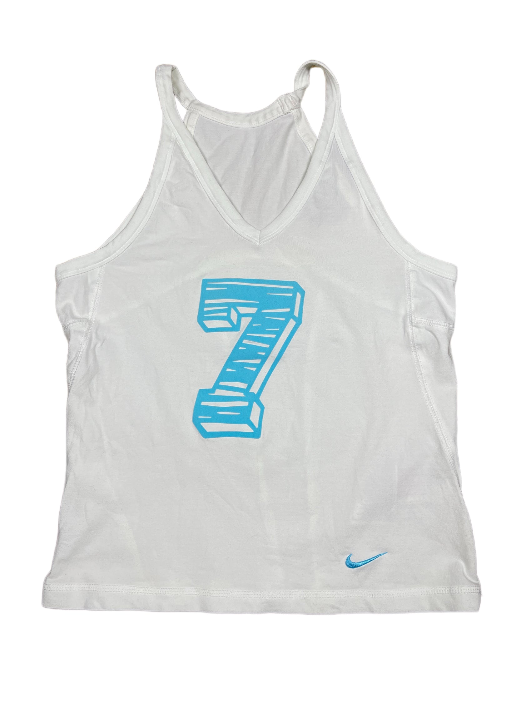 Y2k Nike 2000s Sleeveless Top White - M