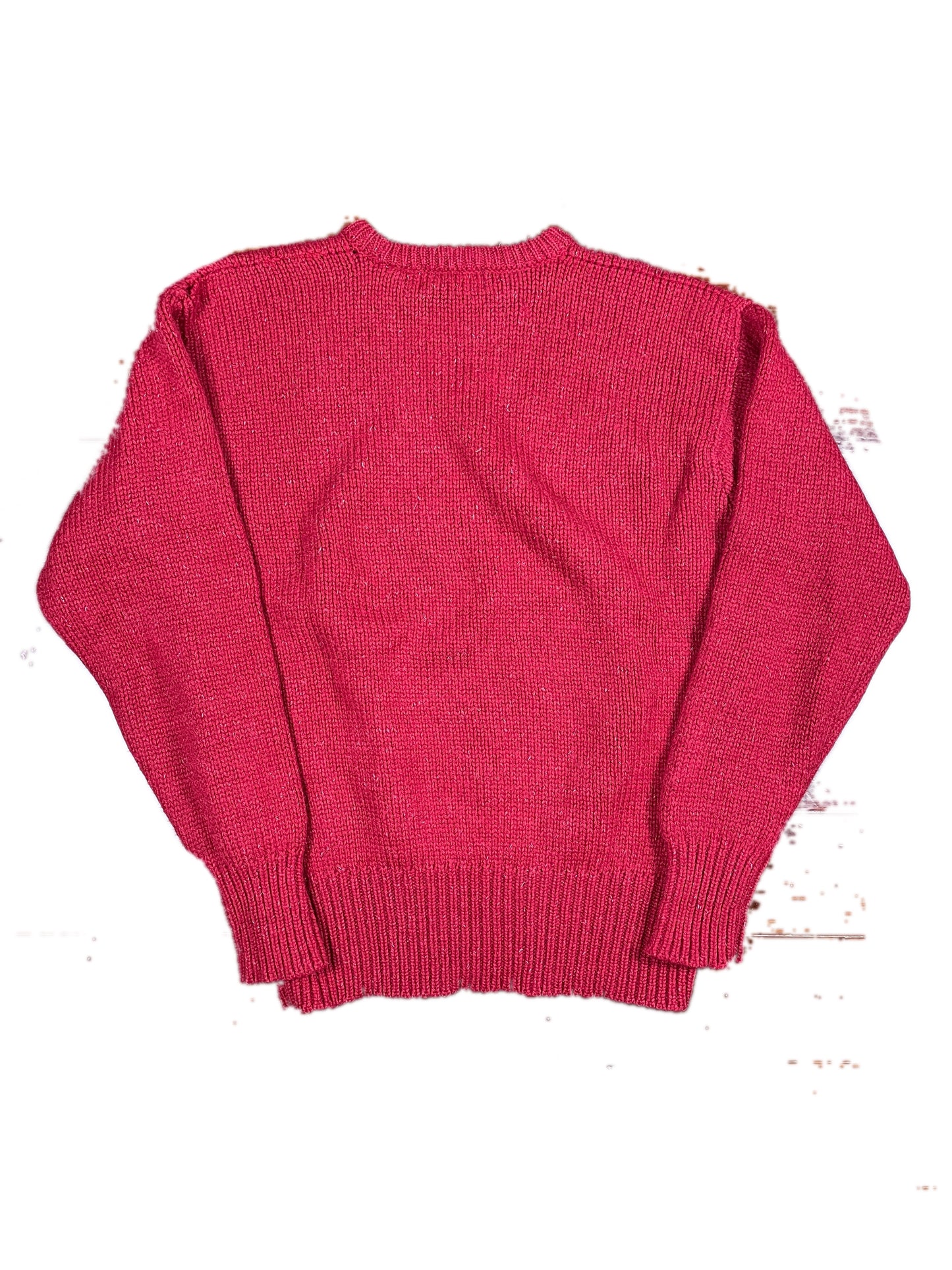 Vintage Polo Ralph Lauren Knitted Sweatshirt Red - XL