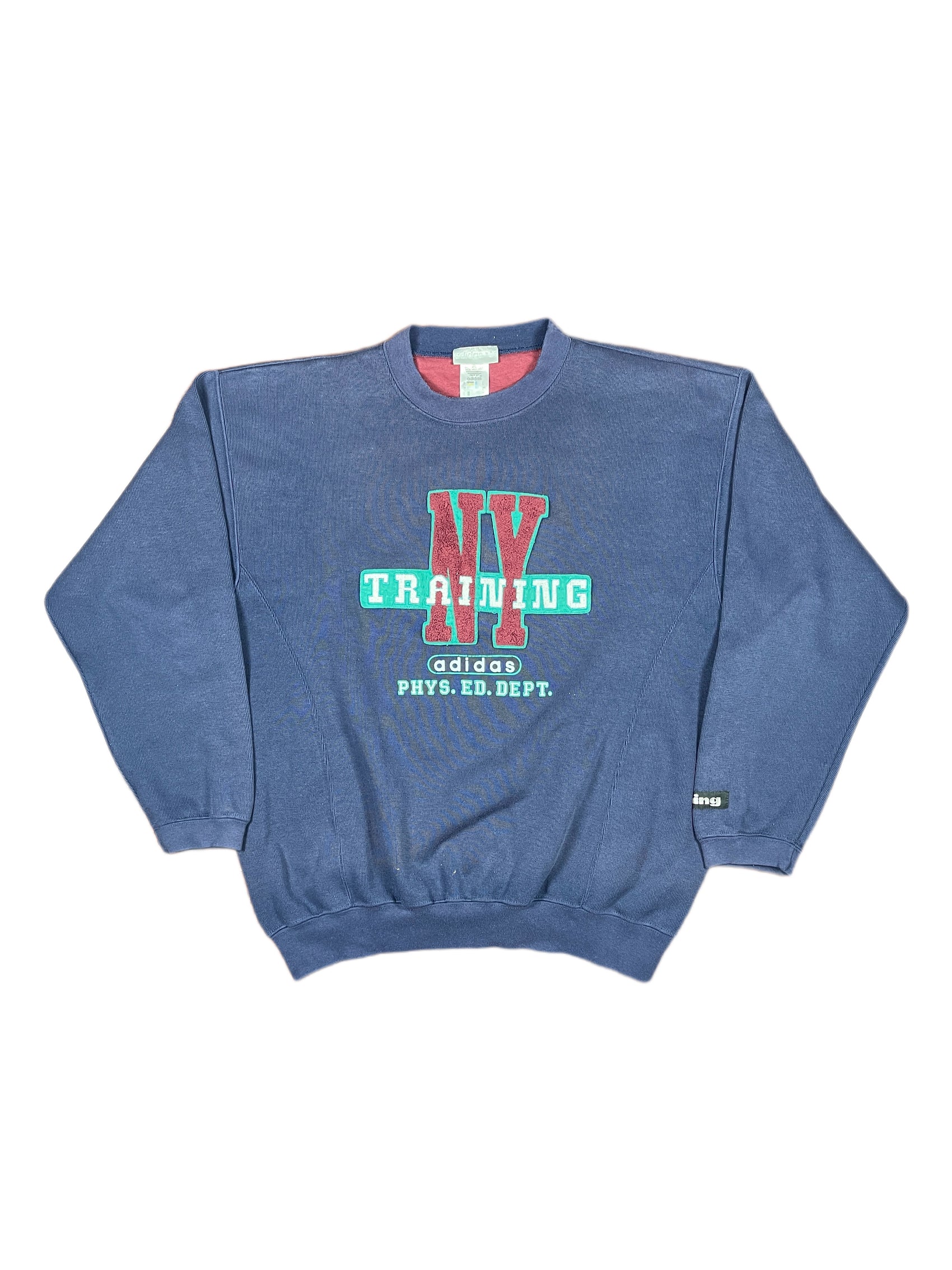Vintage Adidas Sweatshirt Navy - L