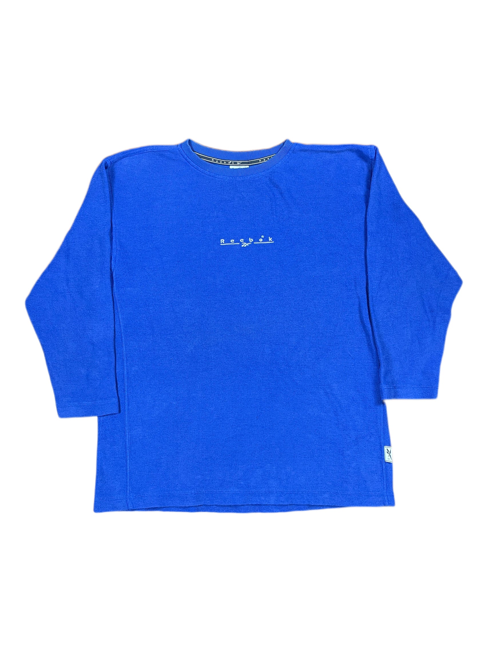 Vintage Reebok Sweatshirt Blue - XL