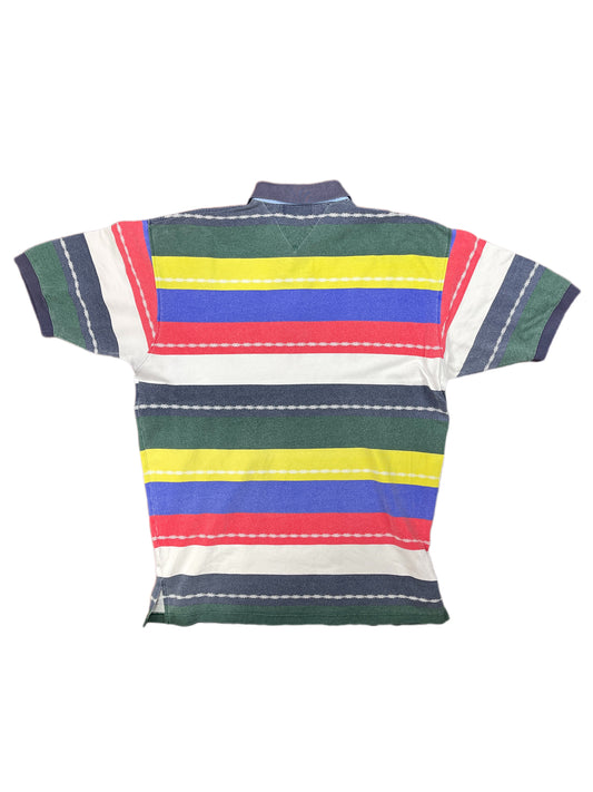 Vintage Osvaldo Bruni Short Sleeve Polo Shirt Multicolor XXL