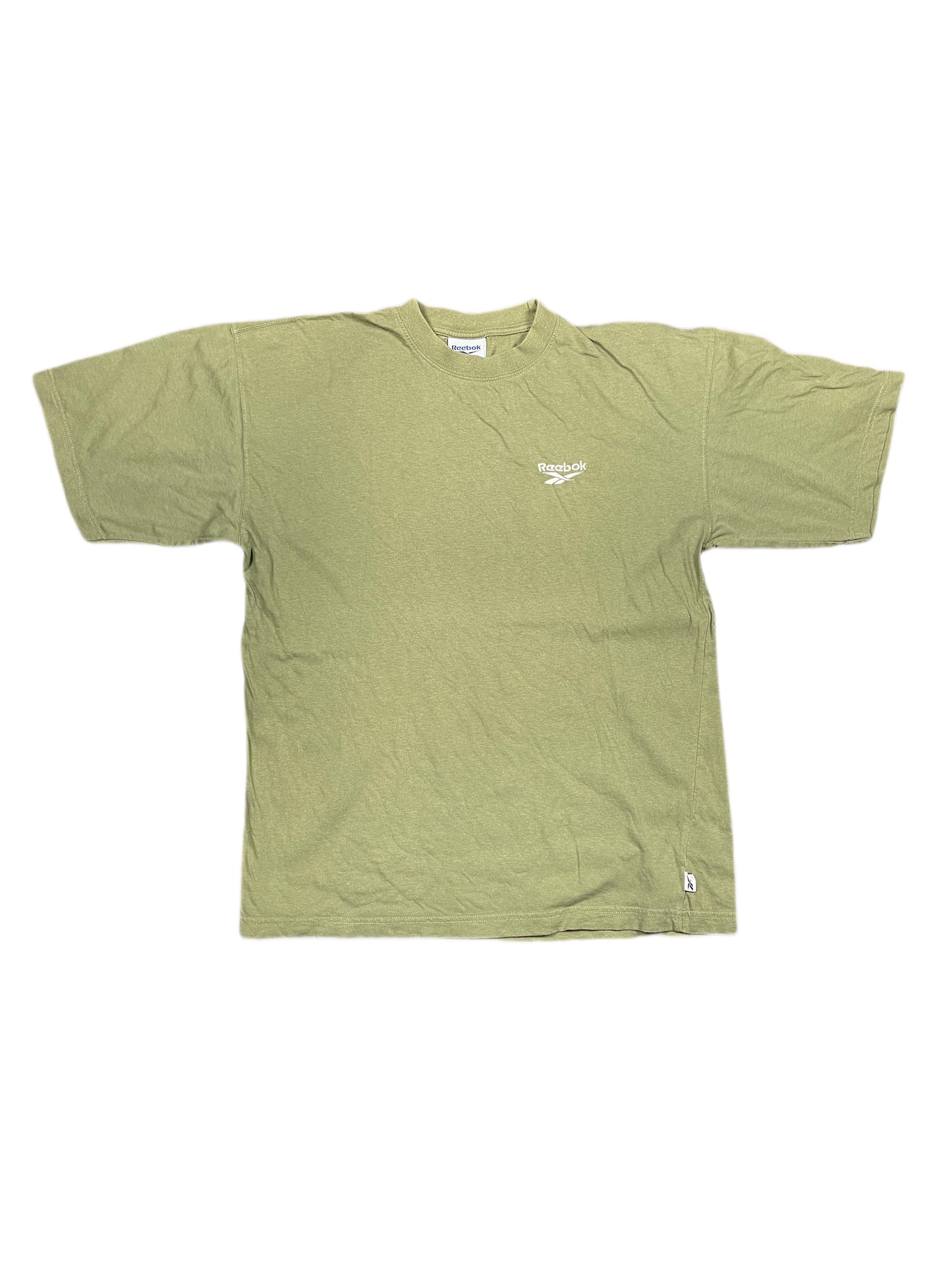 Y2k Reebok T-Shirt Khaki Green - S/M