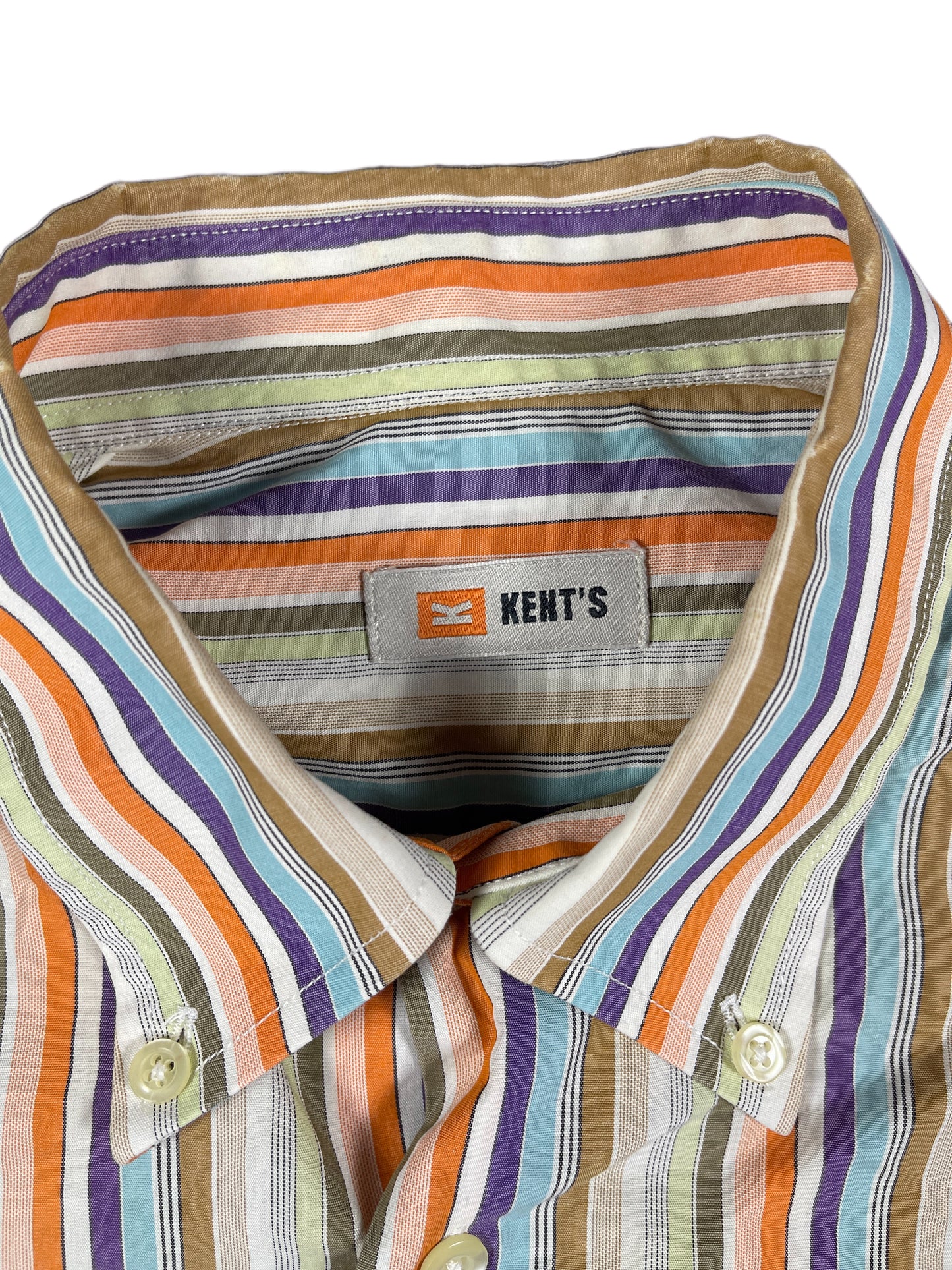 Kent's Striped Short Sleeve Shirt - M/L