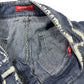 Y2k Miss Sixty Low Waist Flared Denim Pants Blue White - M/L