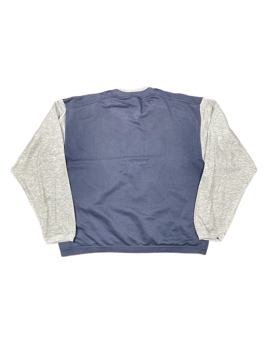 Vintage 1990s Nike Sweatshirt Navy Gray - M