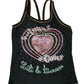 Y2k Amour Strawberry Sleeveless Top Black - M