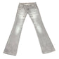 Zara Flared Low Waist Denim Panty Gray S