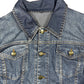 Y2k Just Cavalli Denim Jacket Blue - L