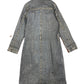 Vintage Mod Fly Denim Long Sleeve Dress Blue - XL