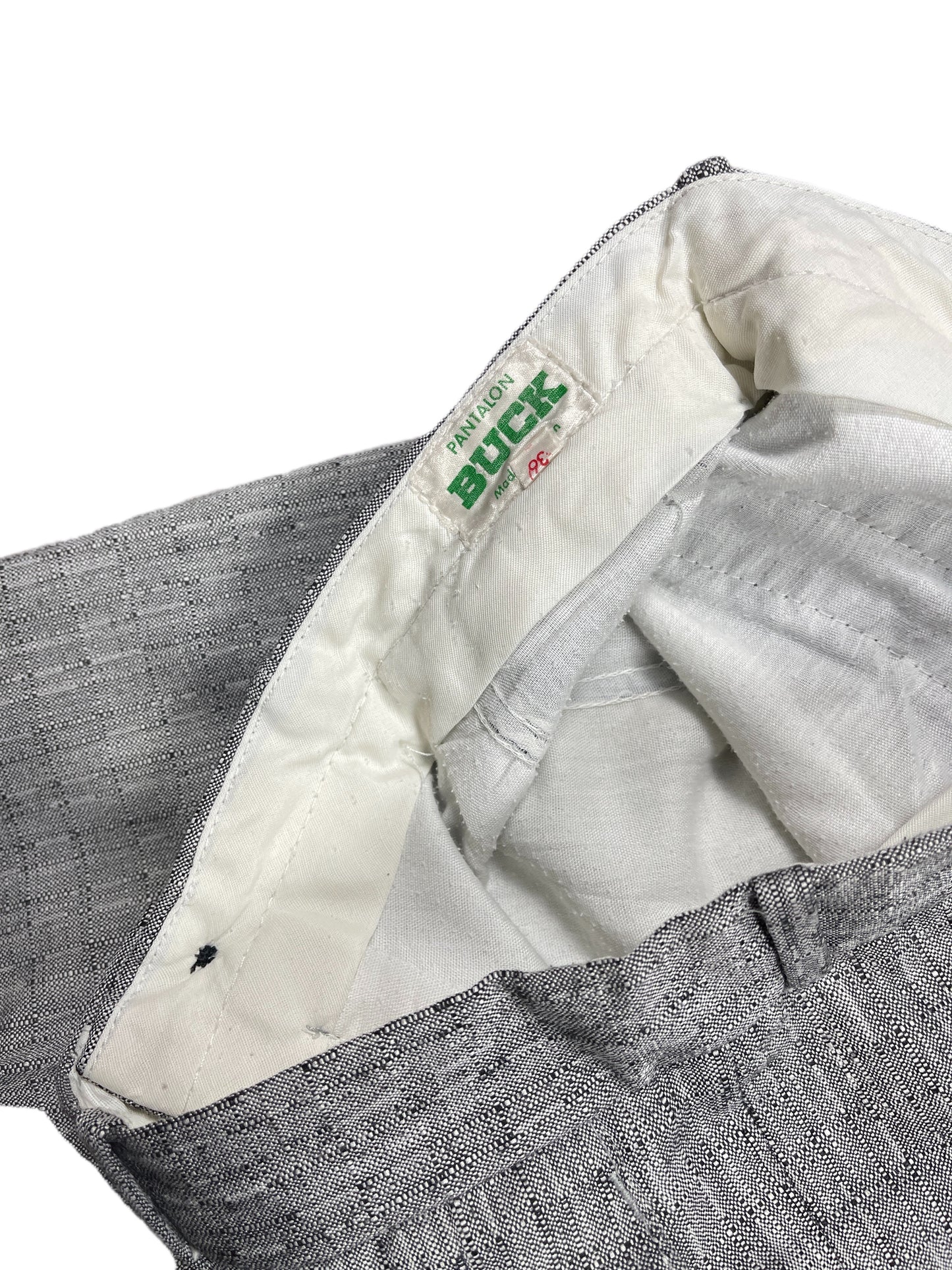 Vintage Buck Bootcut Cloth Pants Gray - S