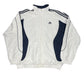 Y2k Adidas 2008 Sport Jacket White Navy - XL
