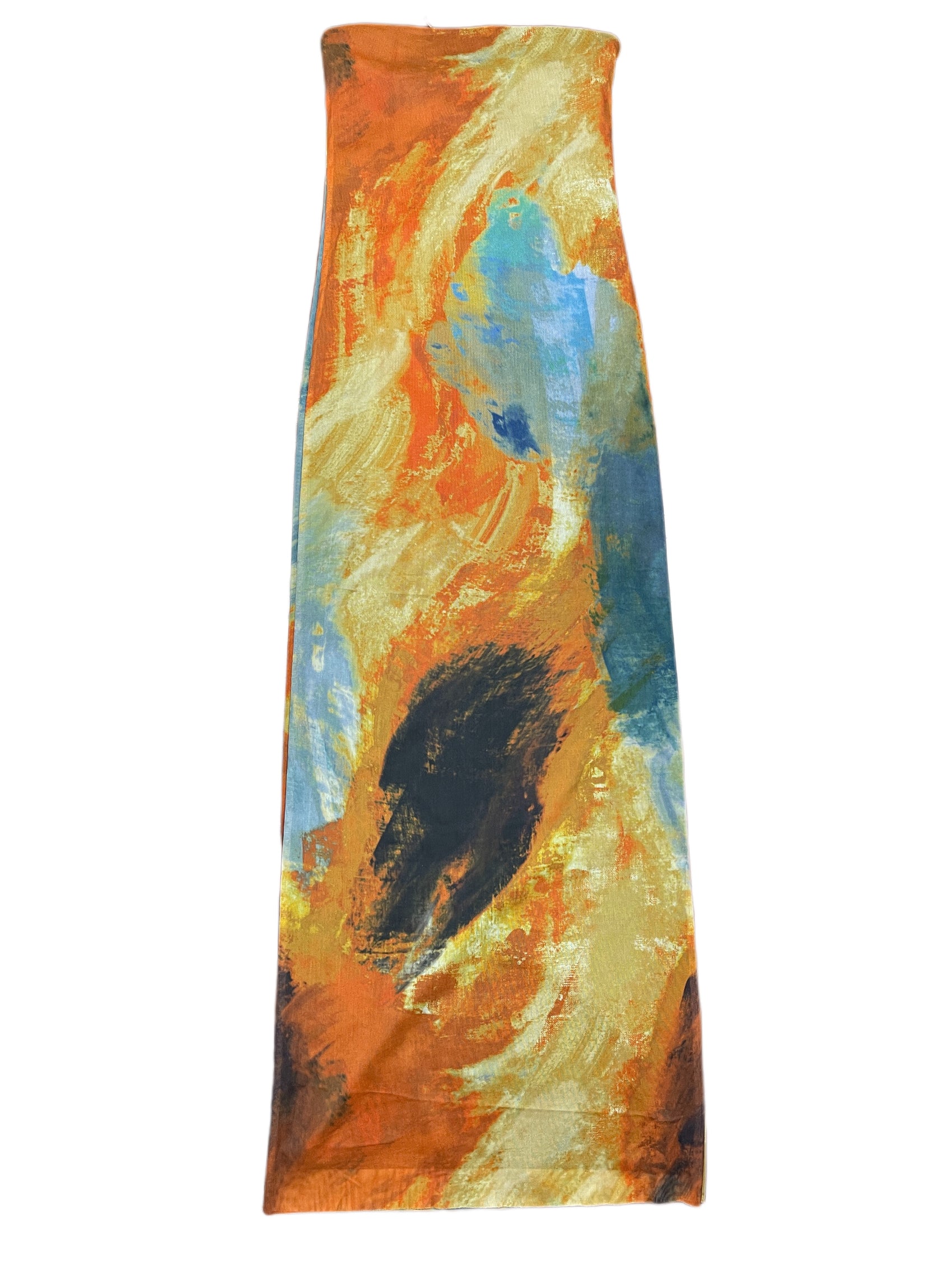 Zara Long Sleeveless Dress Multicolor - S