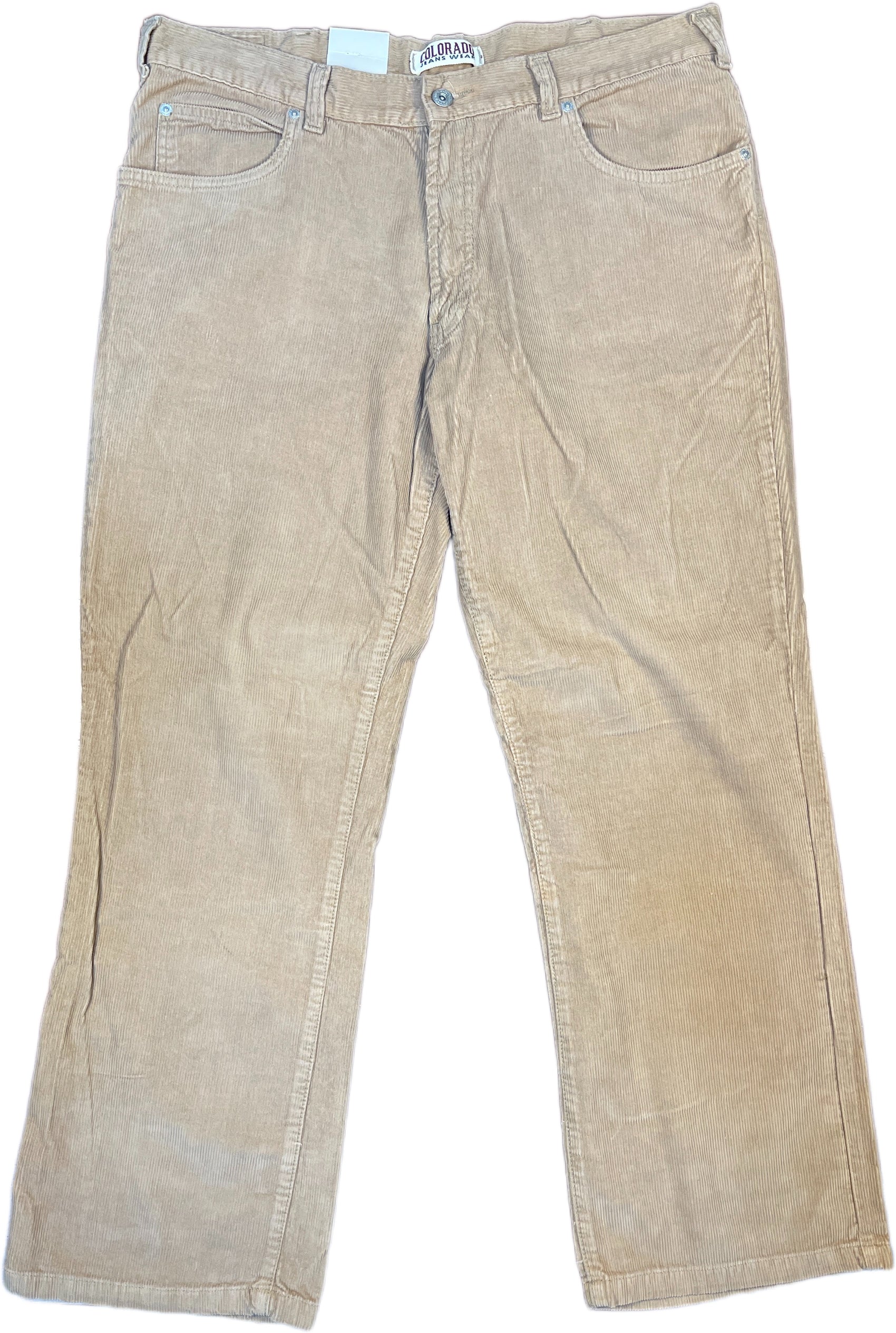 Vintage Deadstock Colorado Corduroy Pants Beige Cotton XL