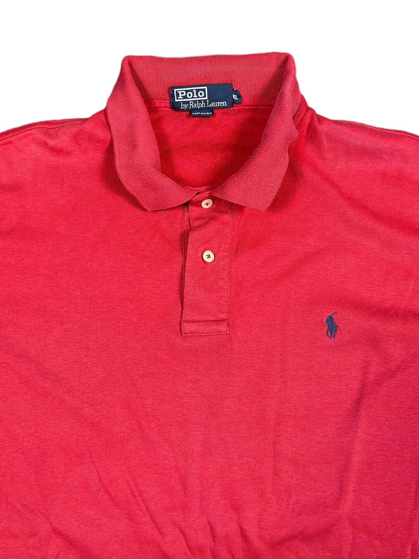Vintage Polo Ralph Lauren Polo Shirt Red - XL