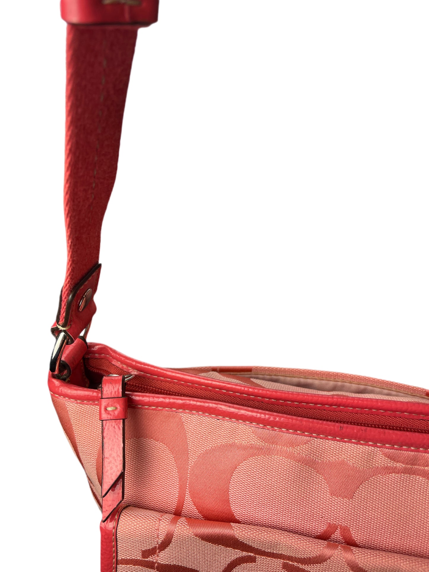 Coach Kyra Nylon Signature Flap Crossbody Bag 2000s y2k