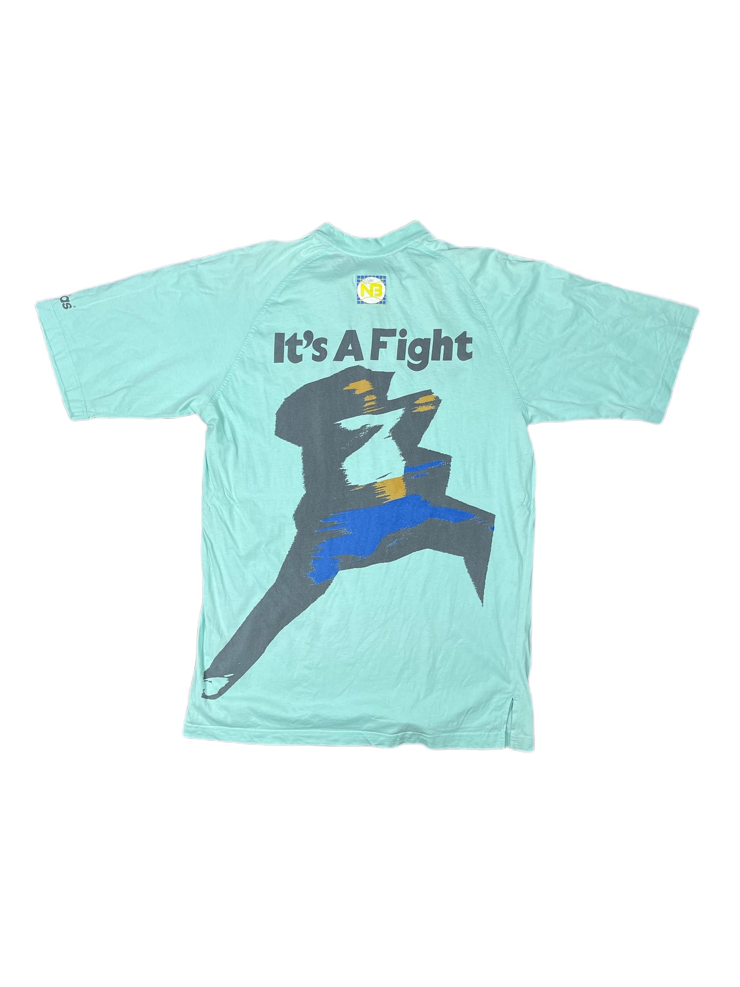 Vintage Adidas Tennis T-Shirt Turquoise - L