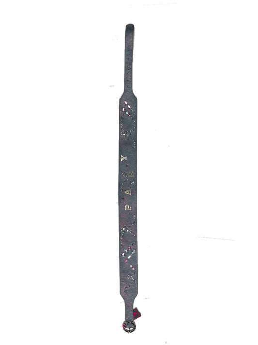 Y2k Playboy Belt Gray Blue 2004