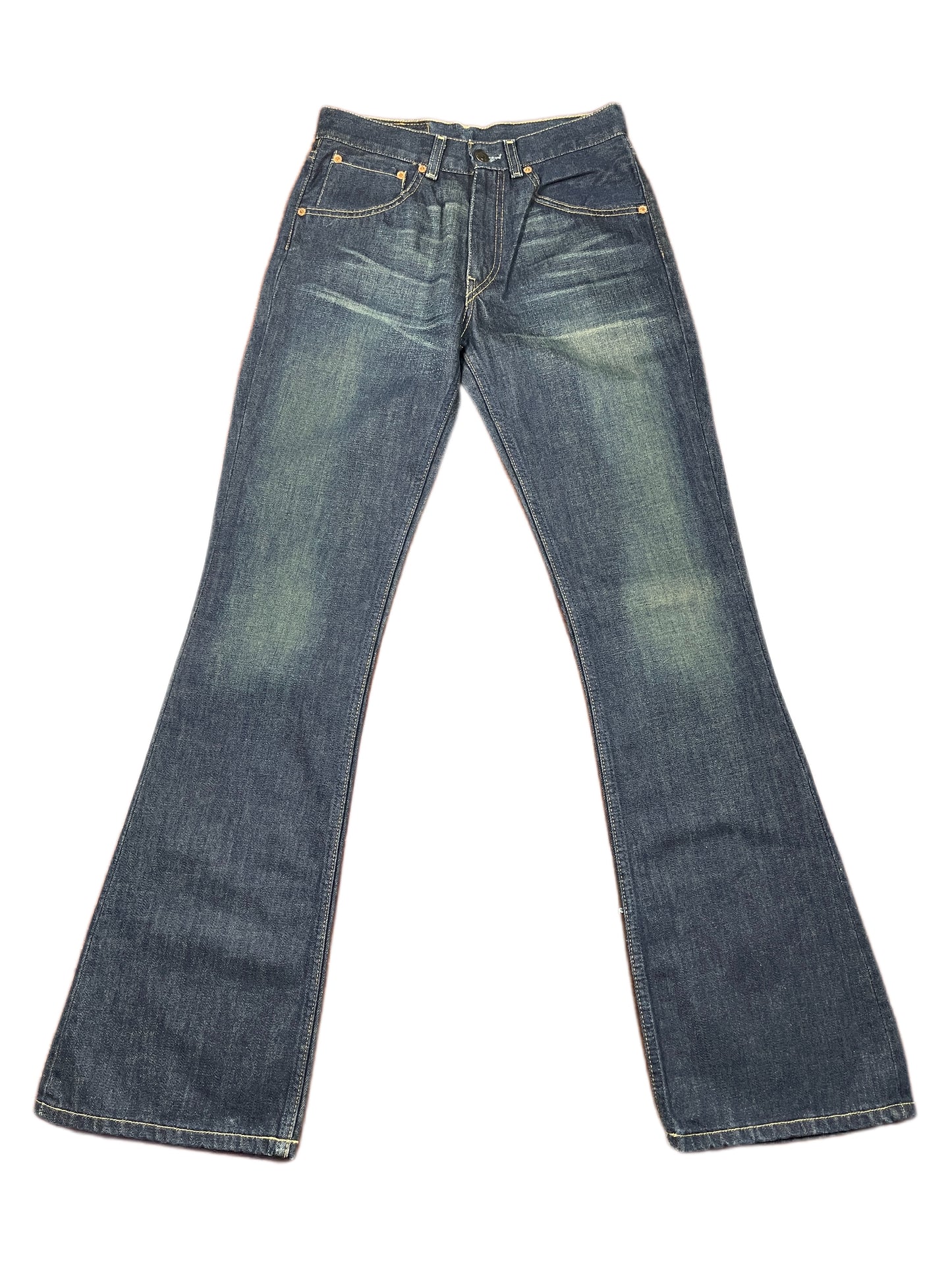 Vintage Levi's Low Waist Flared Denim Pants Blue - M