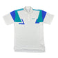 Vintage Adidas 1990s Tennis Polo Shirt White Blue - L