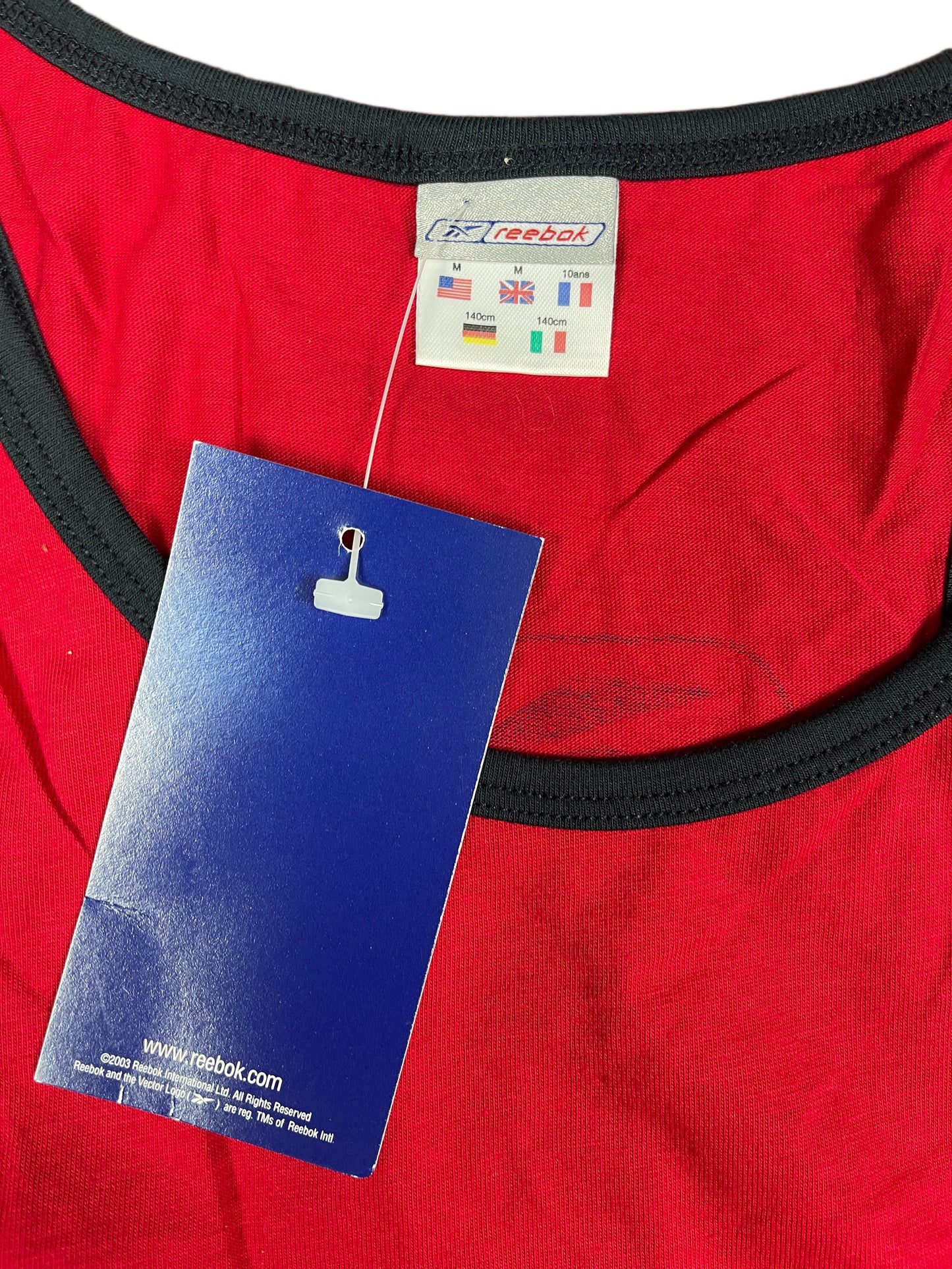 Y2k Reebok Tank Top Red - S