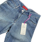 Y2k Mash Low Waist Flared Denim Pants Blue - L