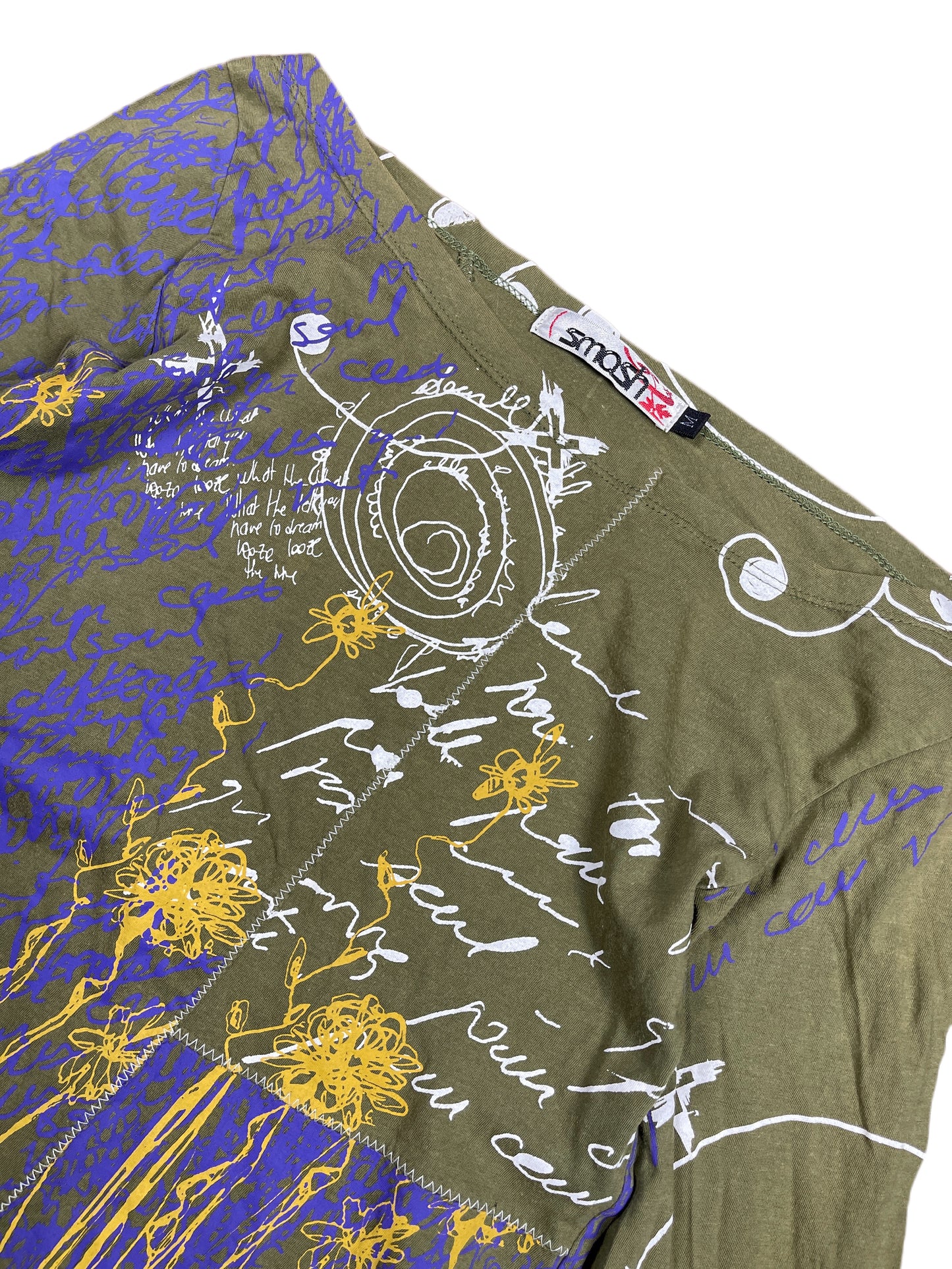 Y2k Smash Long Sleeve Top Khaki Multicolor - M