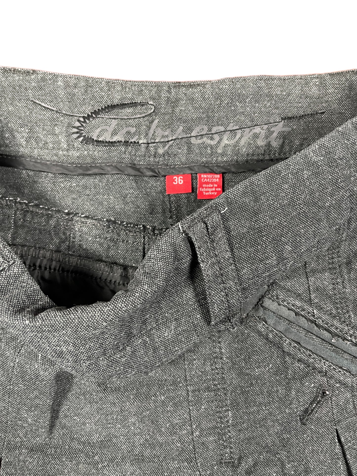 Y2k Esprit Skirt Gray - S