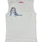 Y2k Divinas Palabras Sleeveless Top Gray Blue - S