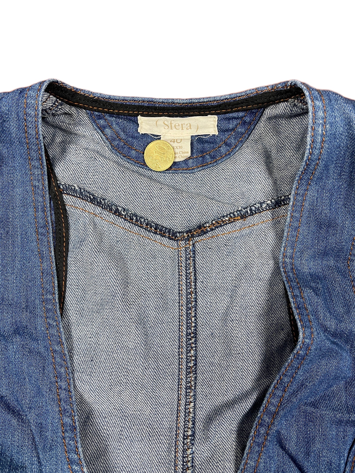 Sfera Denim Vest Blue - L