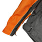 Vintage Motorcycle Racing Jacket Black Orange - XL