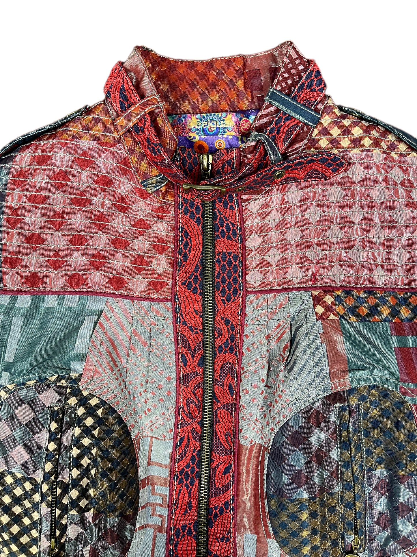 Y2k Desigual Jacket Multicolor - S