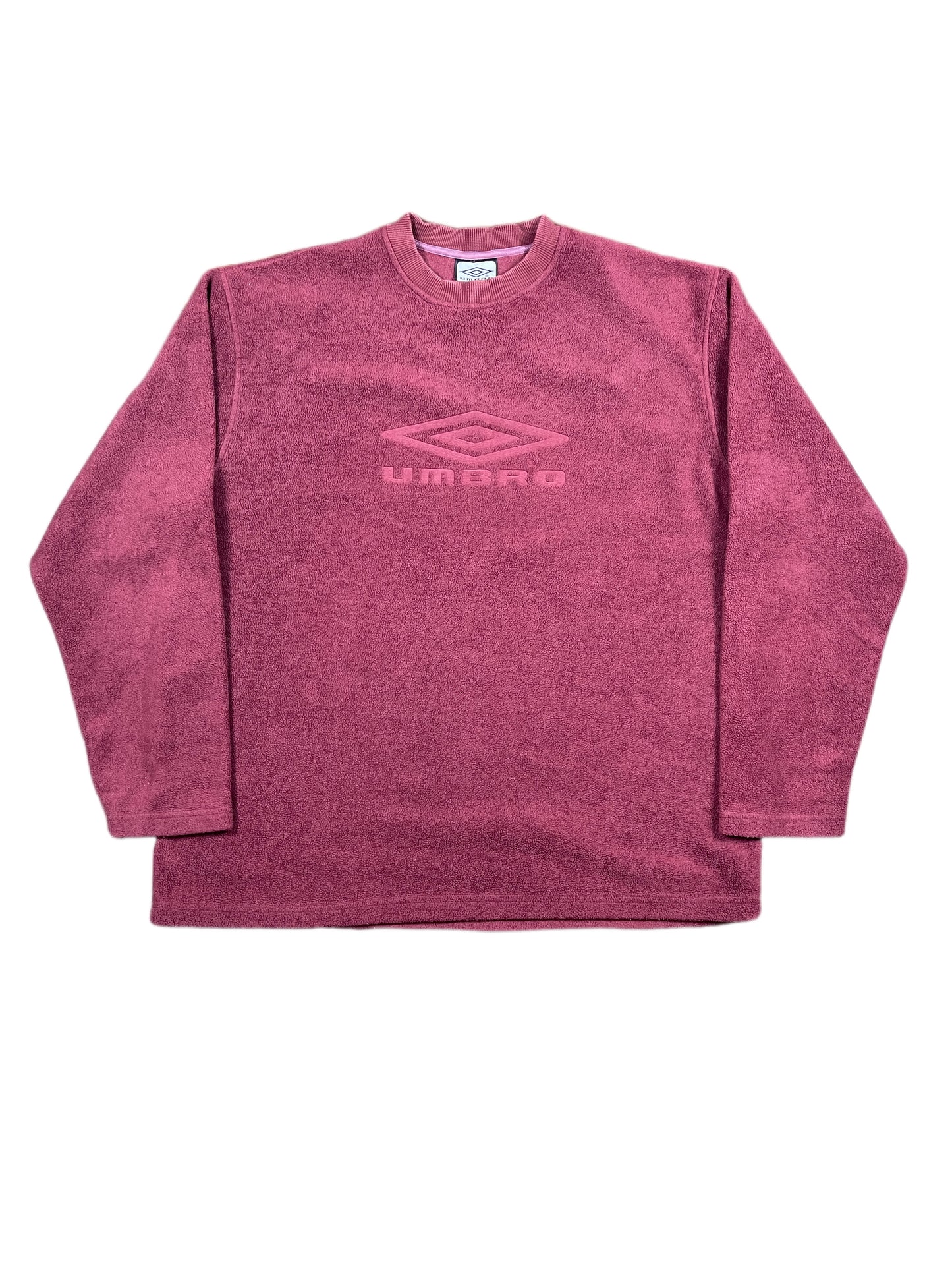 Vintage Umbro Fleece Sweatshirt Bordeaux - XXL