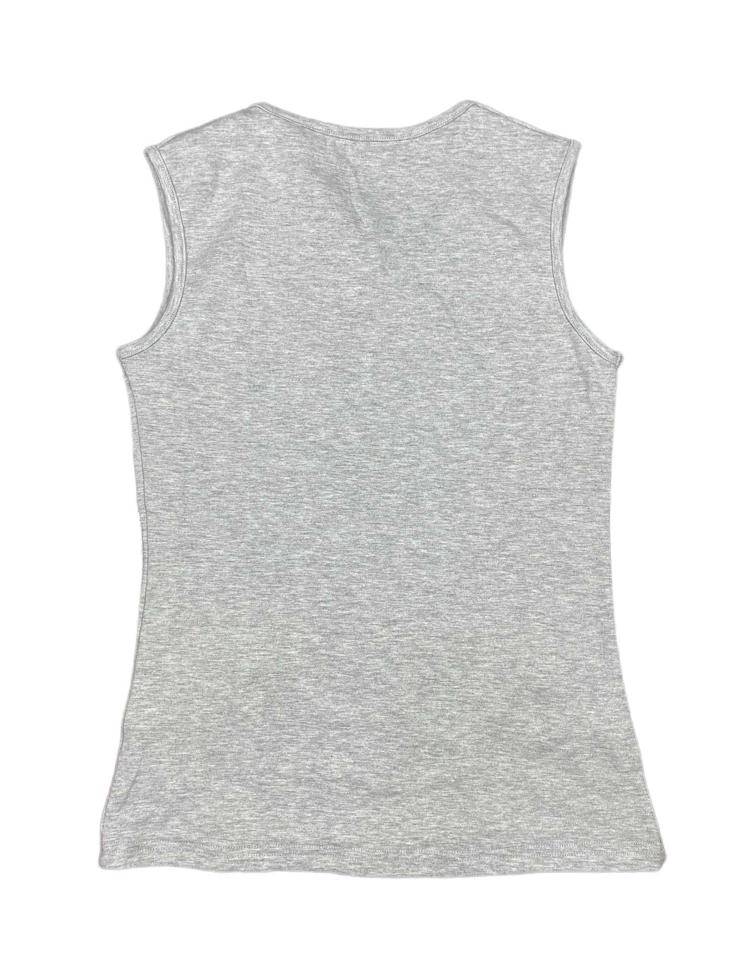 Y2k Sleeveless Top Gray - M