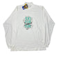 Vintage Reebok Turtleneck Sweatshirt White - XL