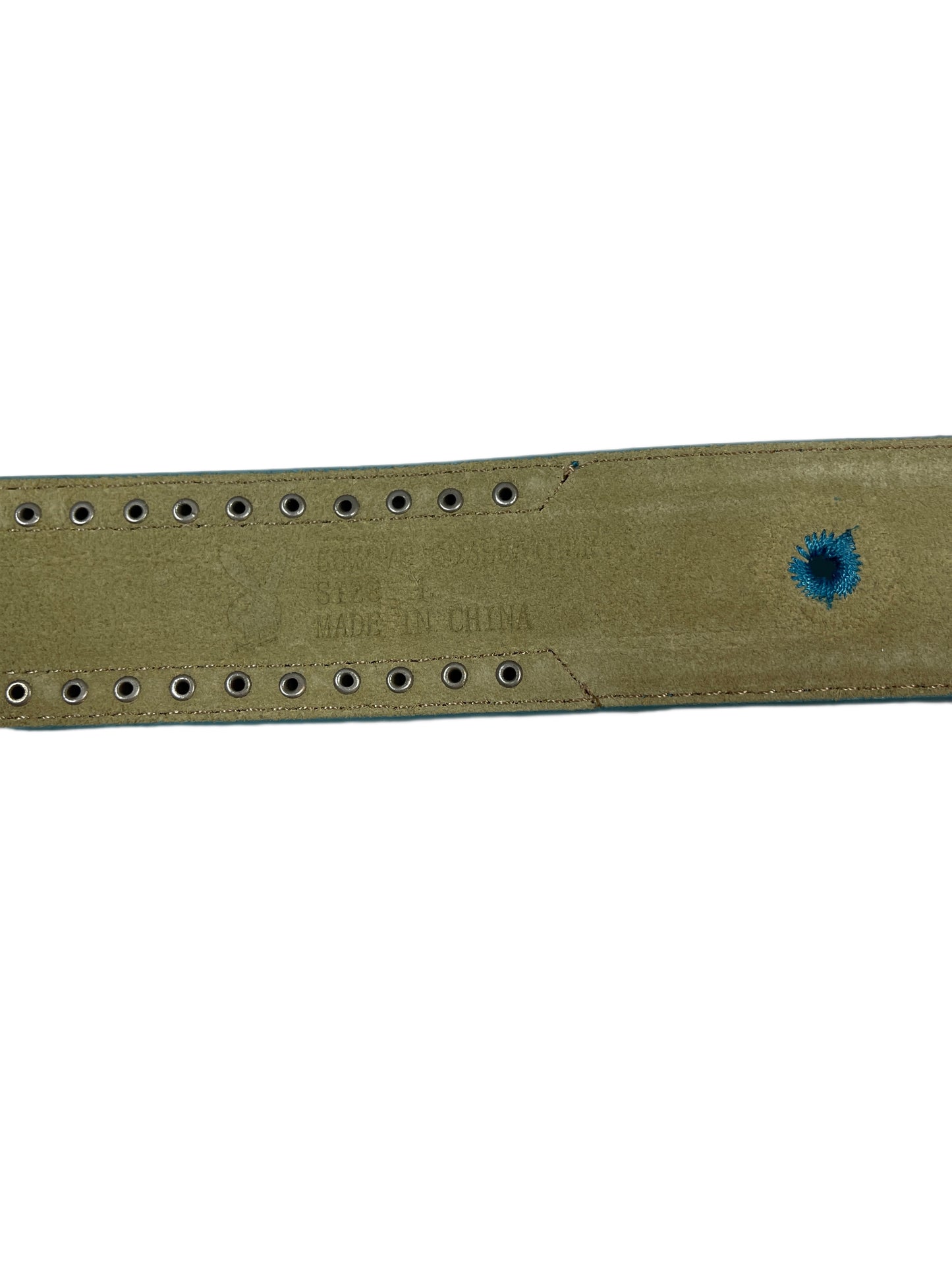Y2k Playboy Belt Turquoise 2004