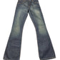 Vintage Levi's Low Waist Flared Denim Pants Blue - S