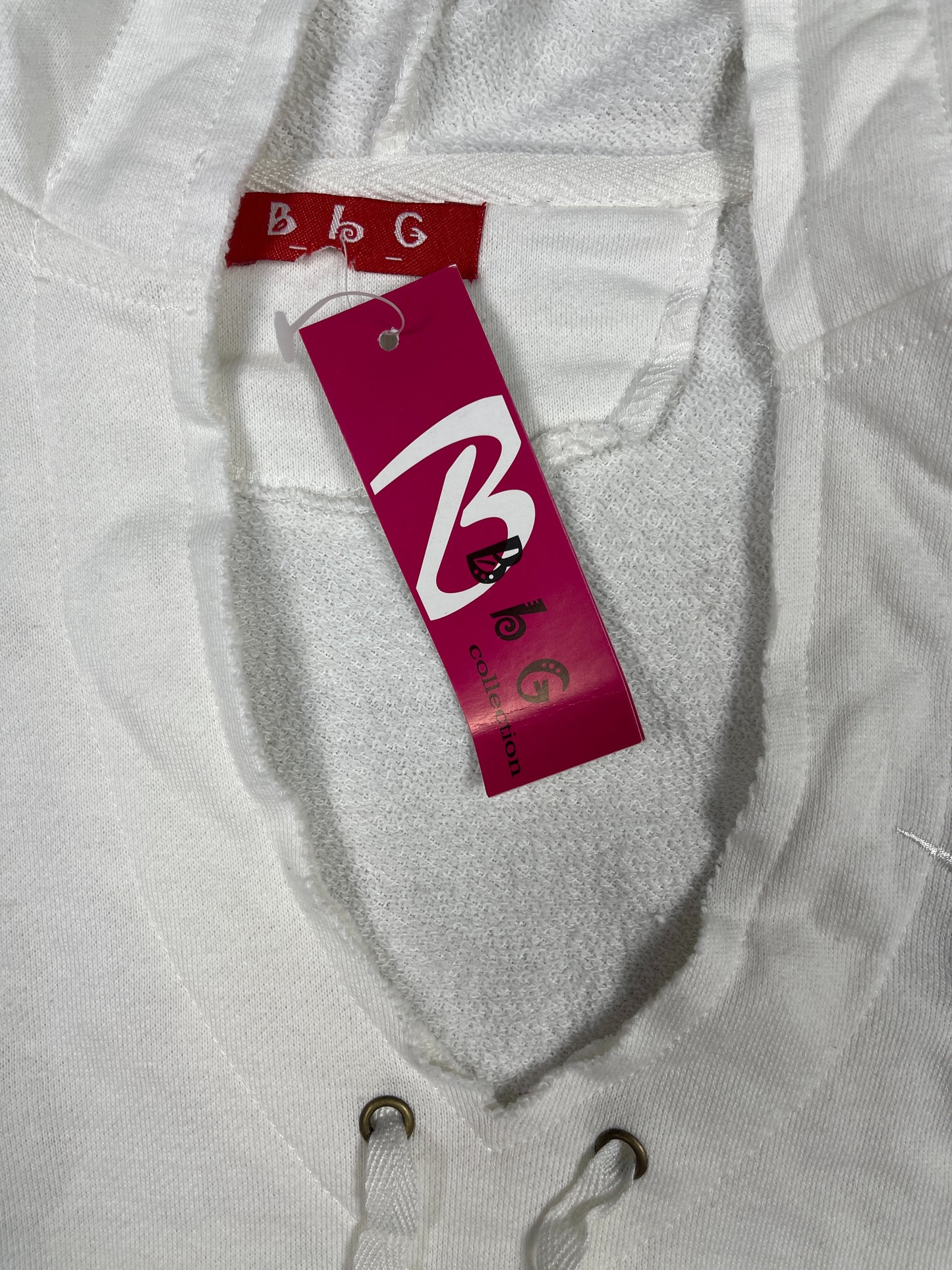 Y2k BbG Hoodie White - L