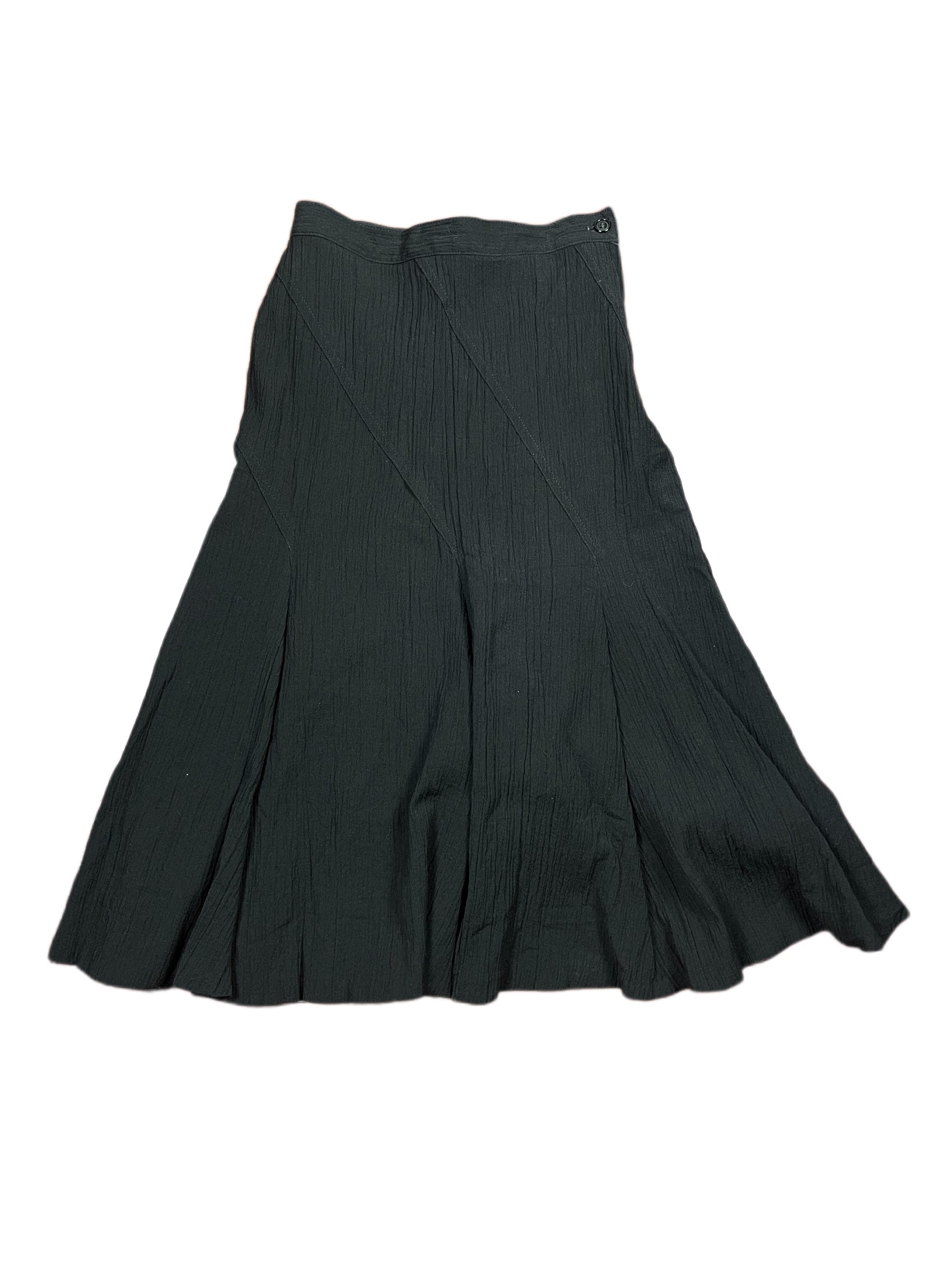 Vintage Miguel Gil Long Skirt Black XL