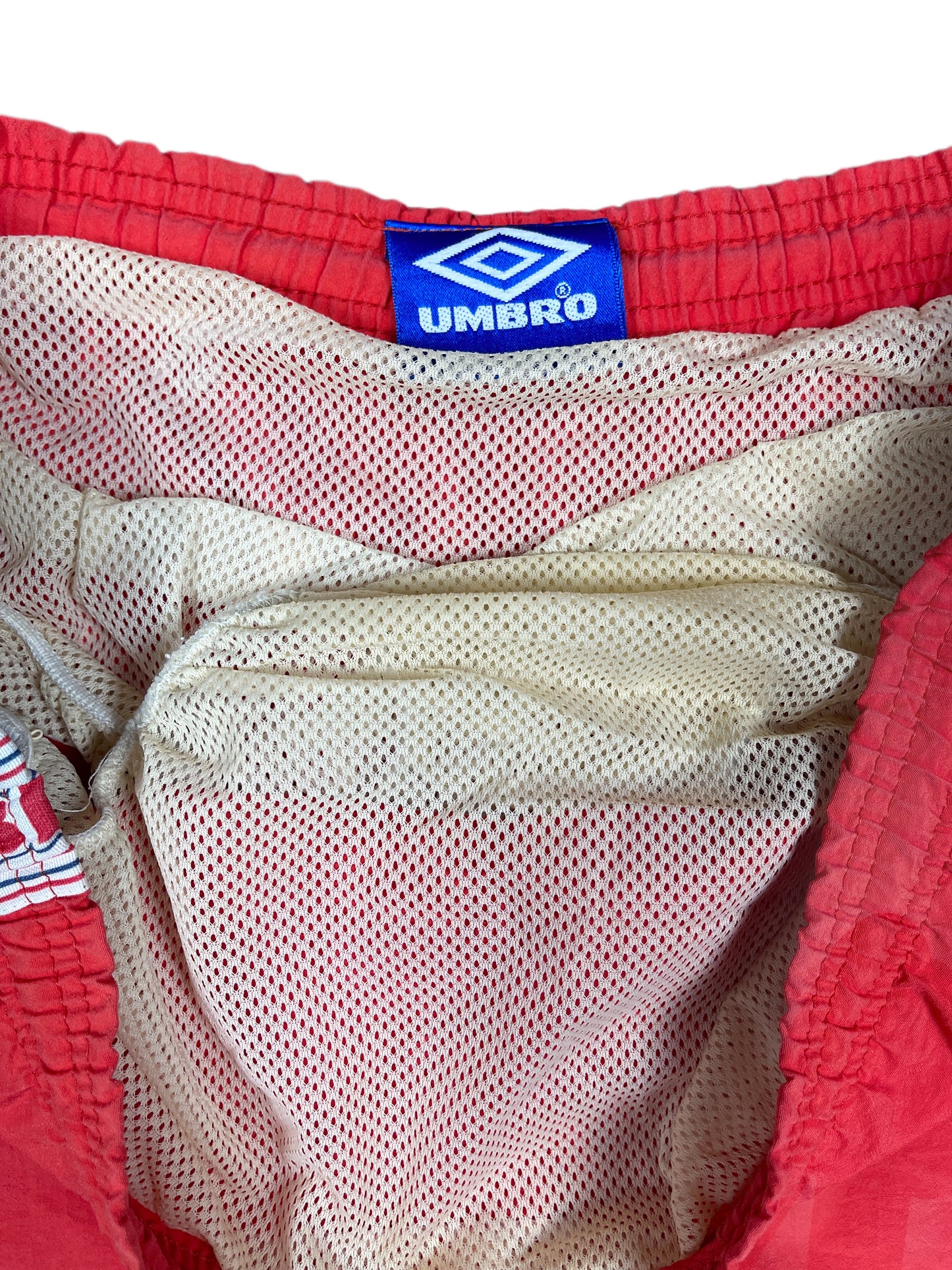 Vintage Umbro Swim Shorts Red - XL