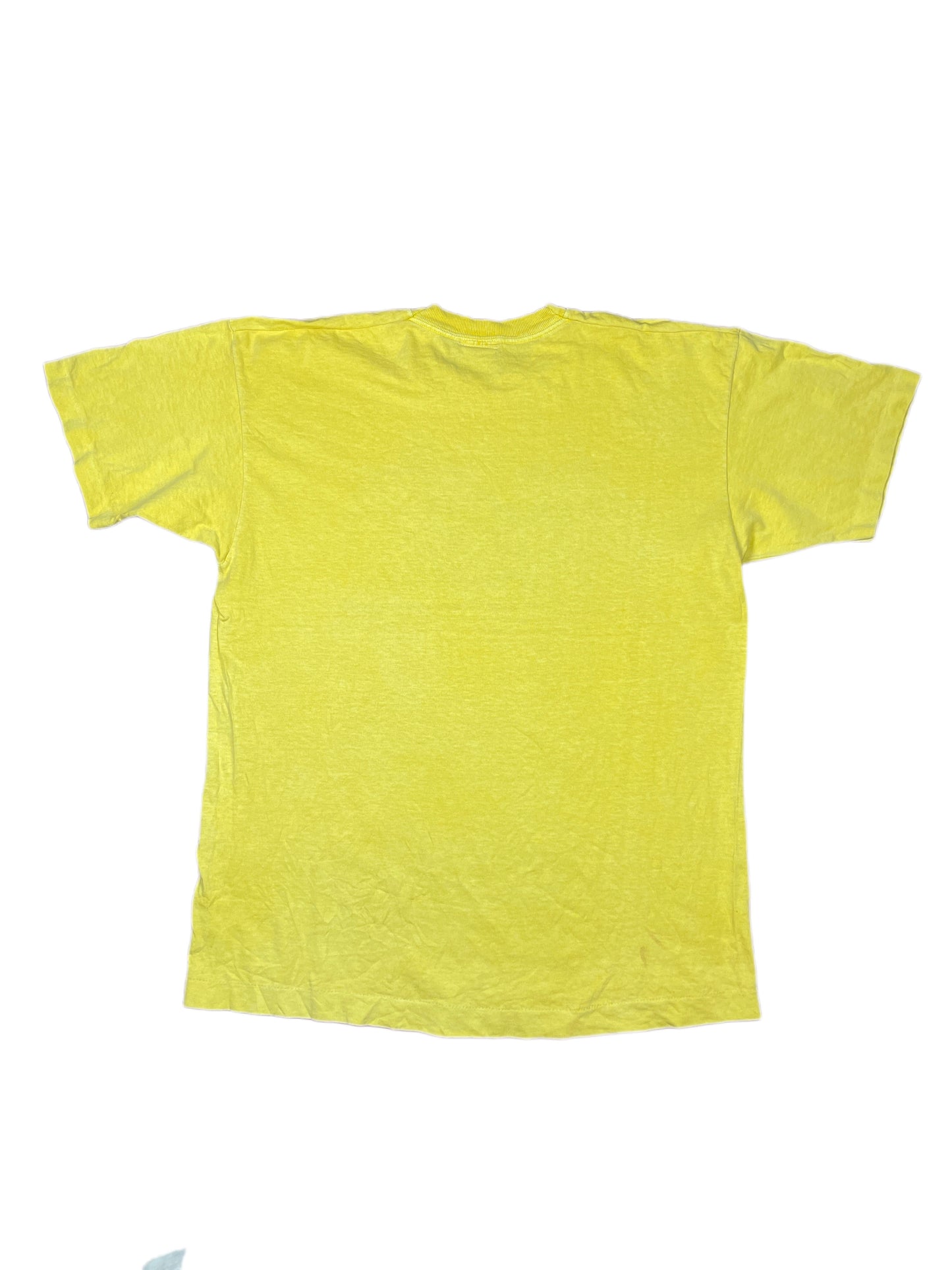 Vintage Aztec SInglestitch T-Shirt Yellow - L