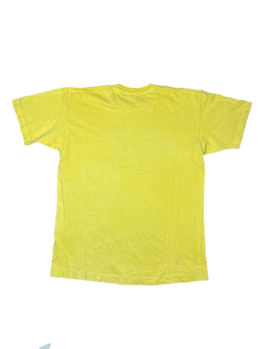 Vintage Aztec SInglestitch T-Shirt Yellow - L