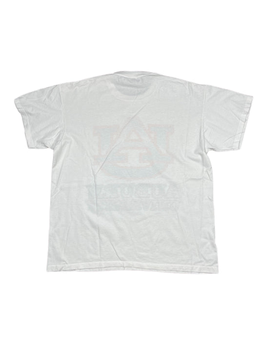 Vintage Oneita Auburn University 1990s T-Shirt White - XL