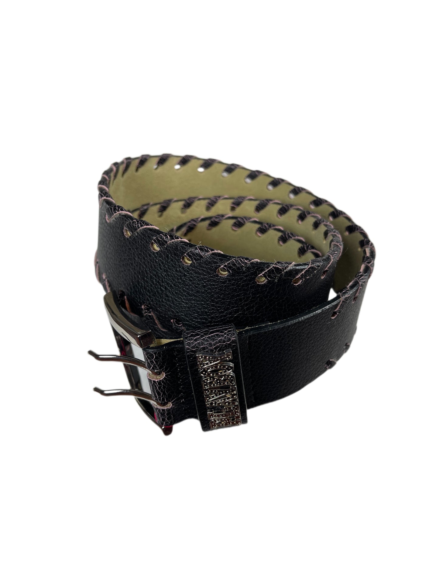 Y2k Playboy Belt Black Rose 2004