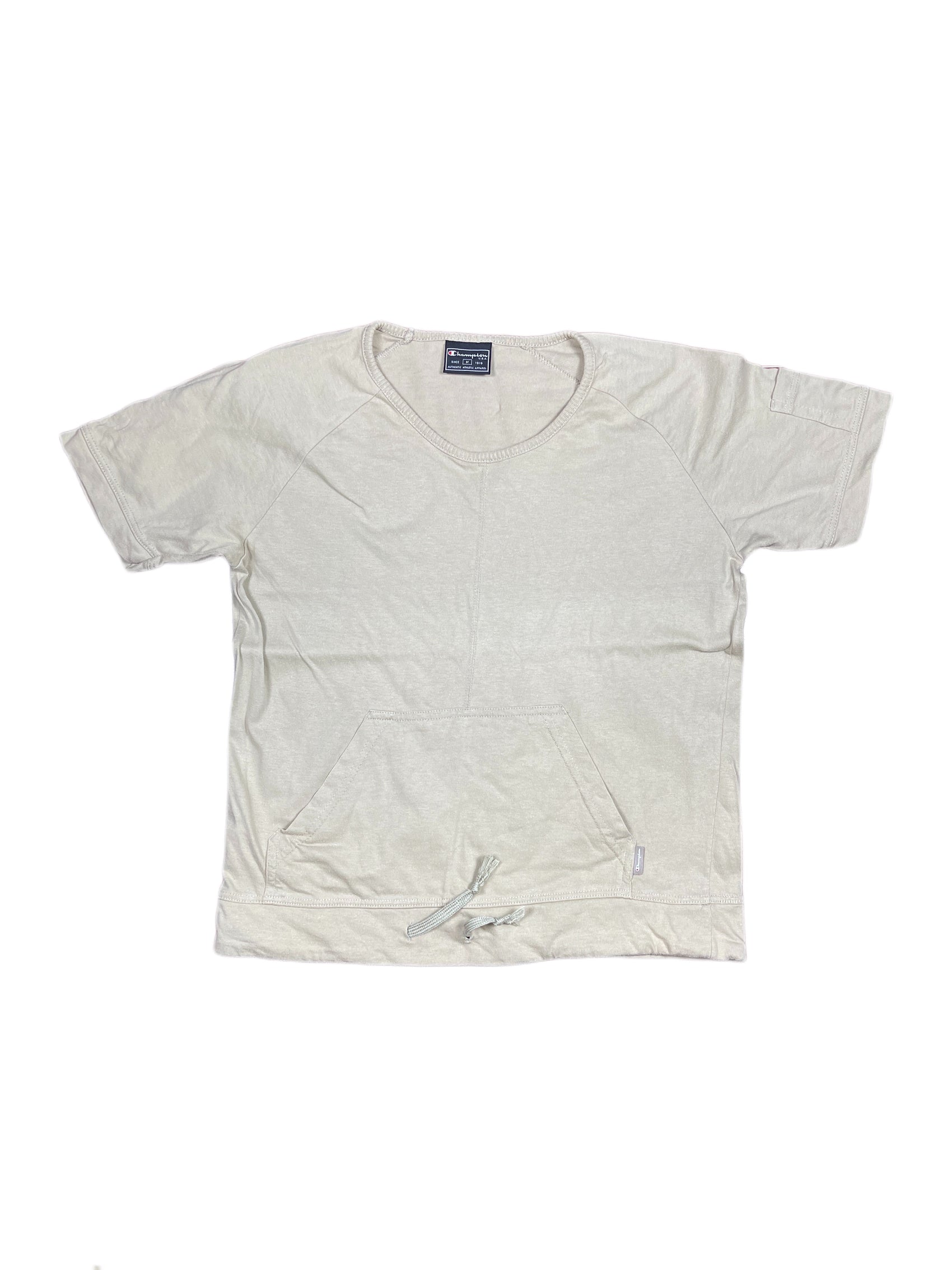 Vintage Champion Short Sleeve Top Beige M
