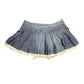 Y2k Replay Lo Waist Denim Skirt Blue - L