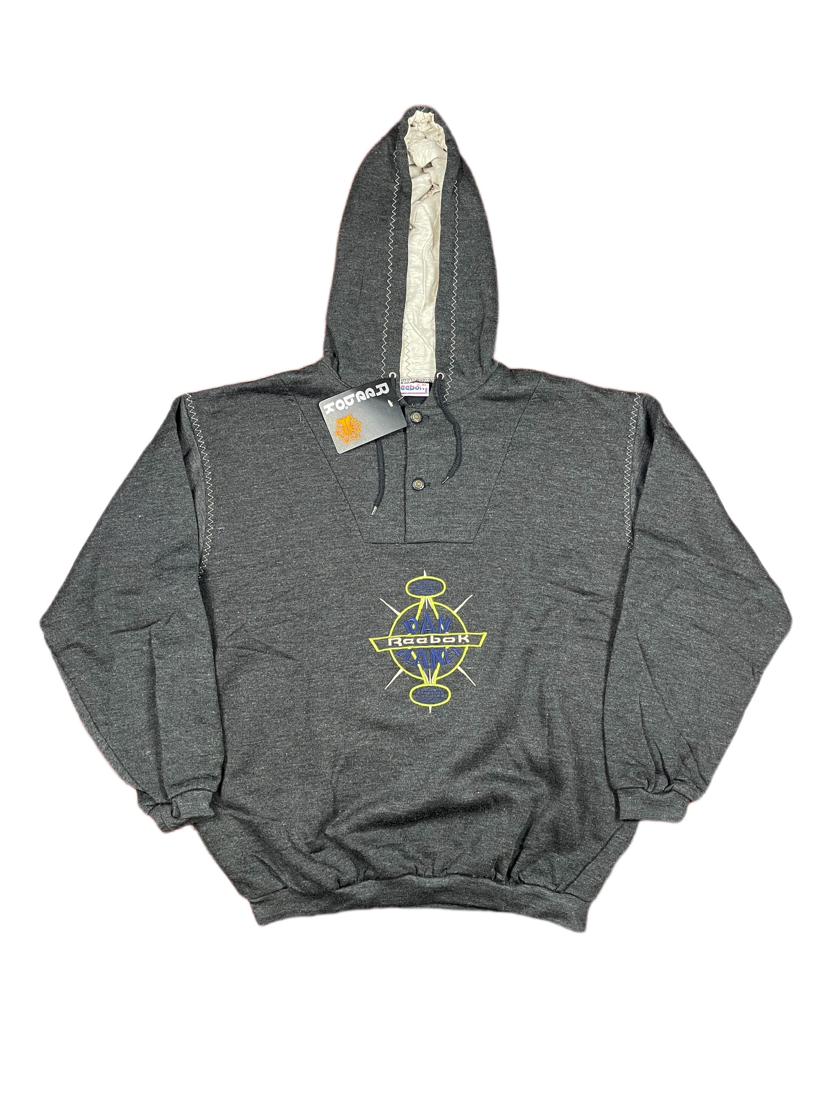 Vintage Reebok 90s Hoodie Gray - XL