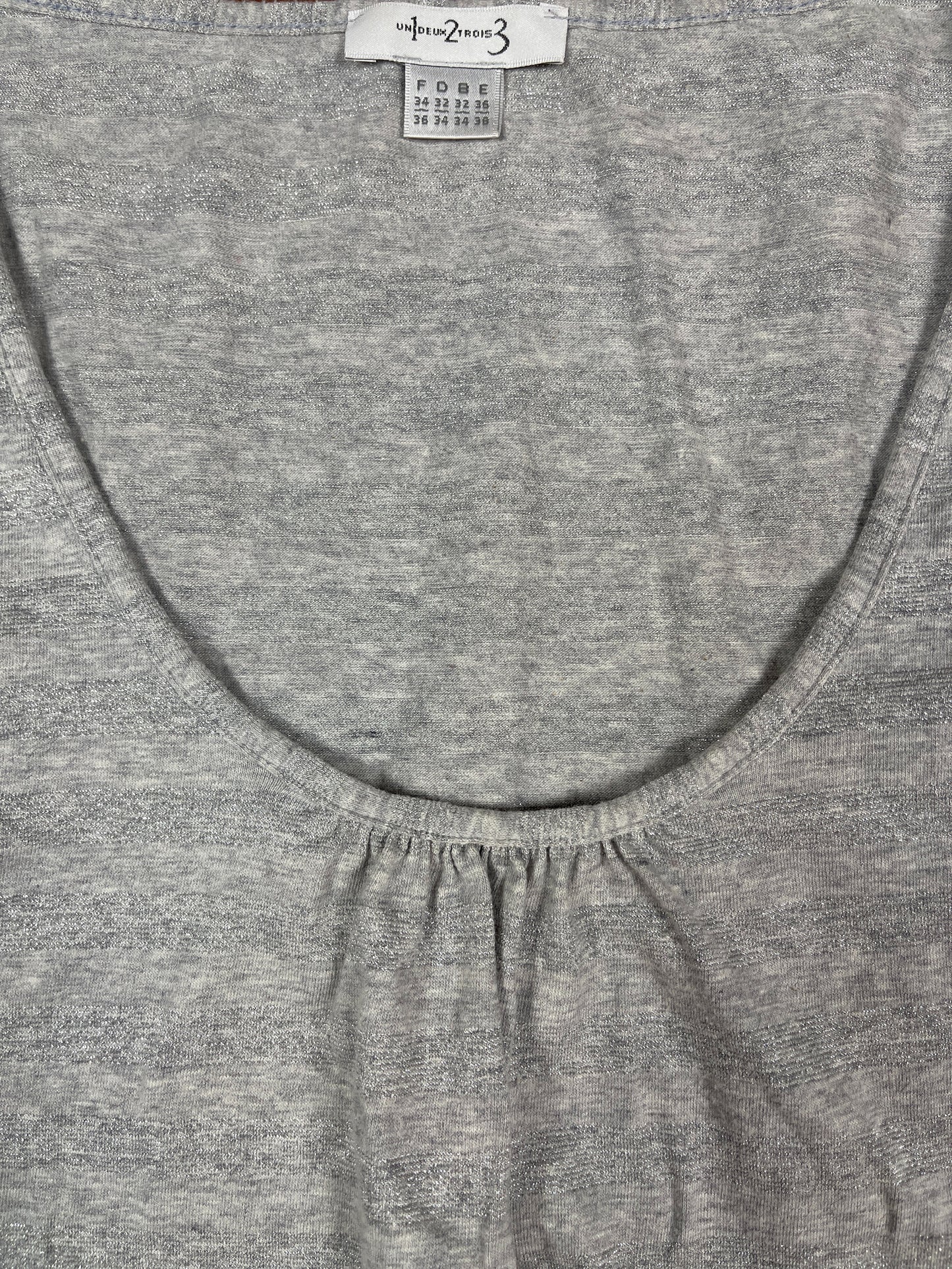 UnDeuxTrois Sleeveless Top Silver - XS