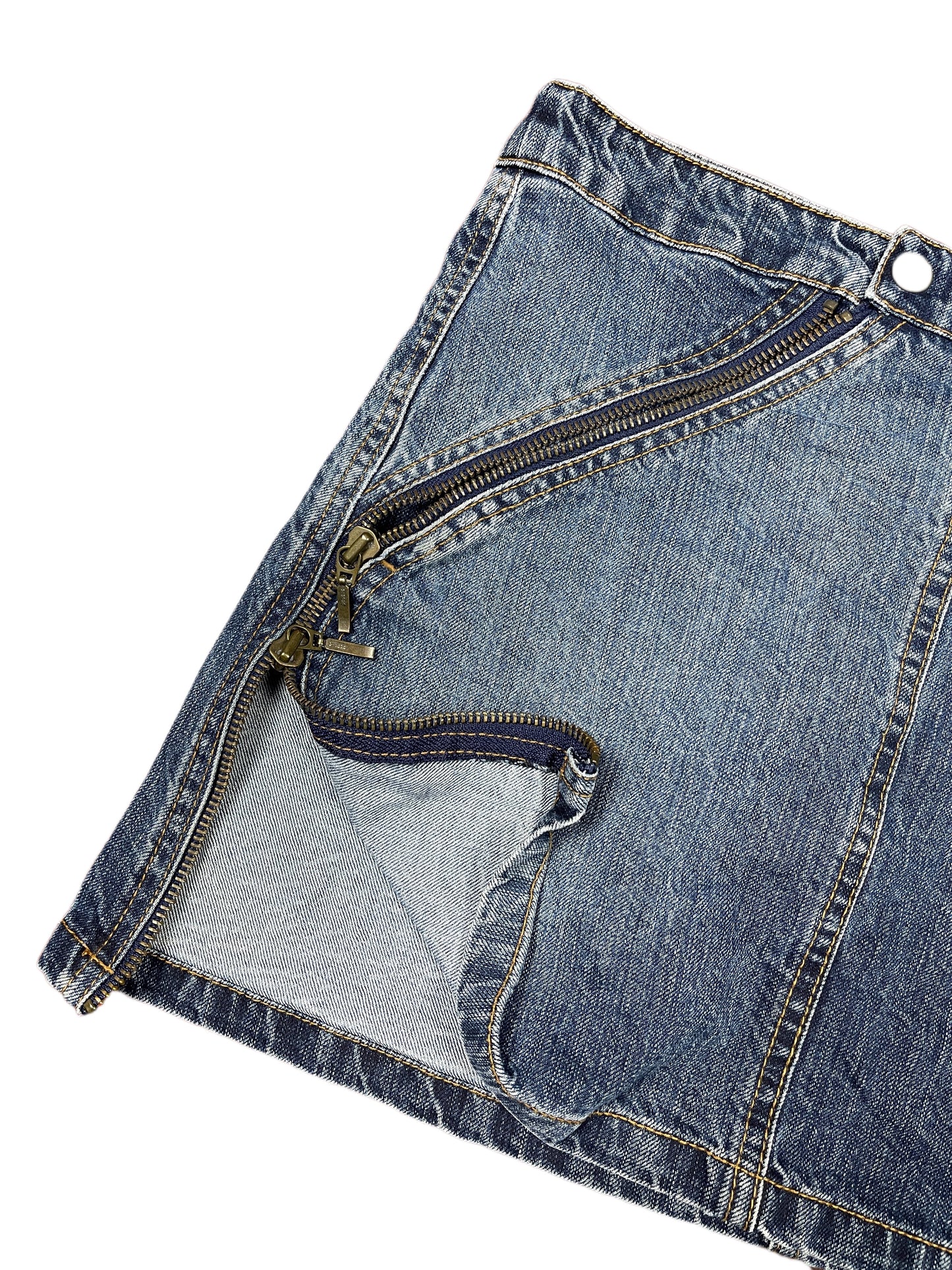 Y2k Blanco Jeans Denim Skirt Blue - XS/S