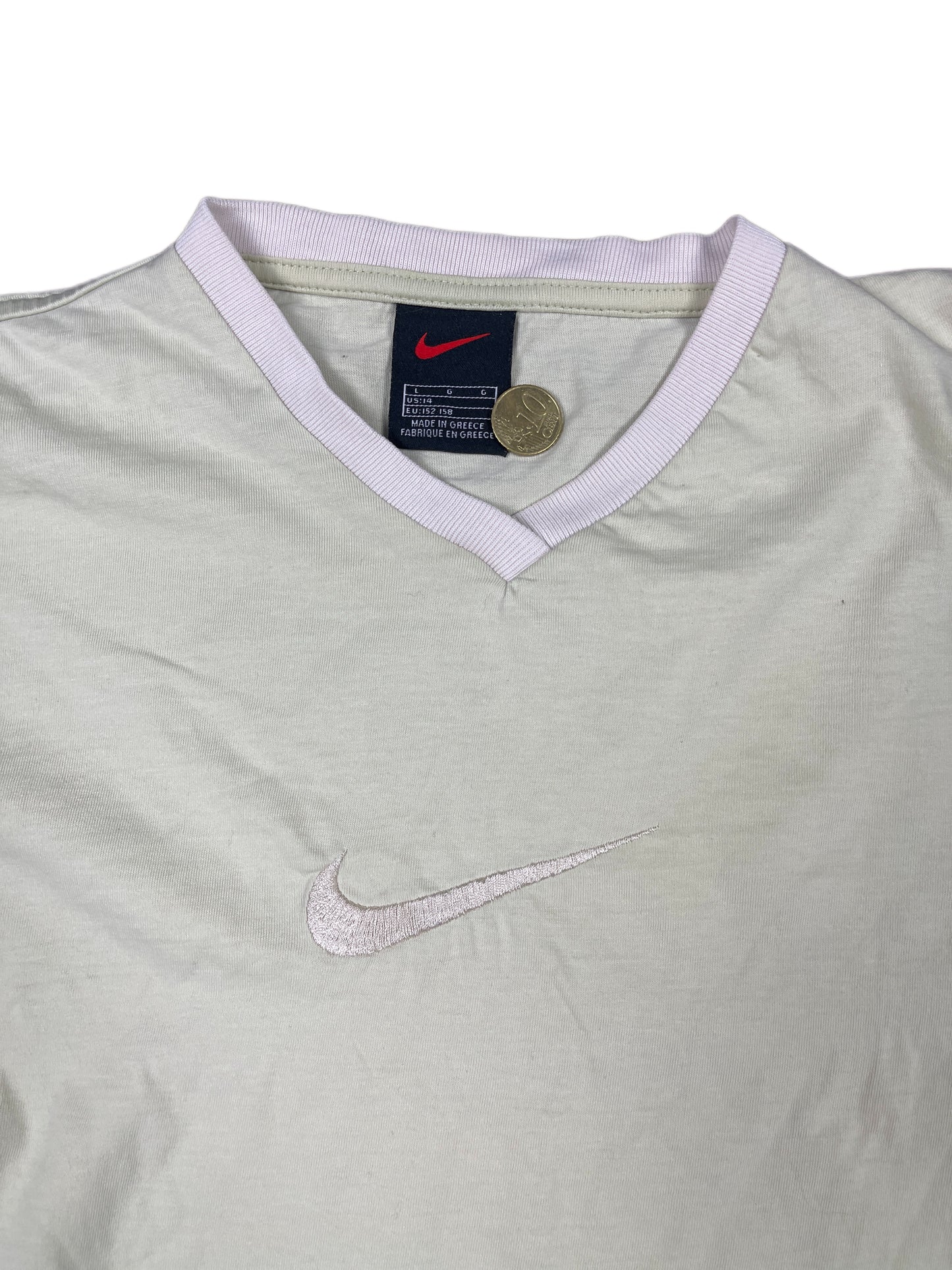 Vintage Nike Short Sleeve Top Mint Green - L